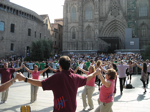 Sardanes en Pl. Catedral - Hotel Actual, Barcelona - Foto de: Carlos Muñoz Muriedas